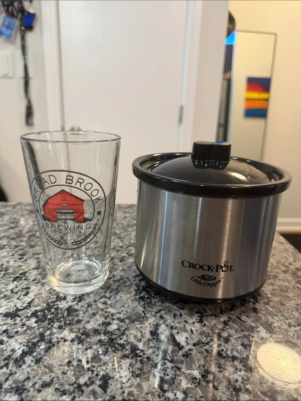 Crock-Pot Little Dipper Slow Cooker – Stainless Steel with Black Lid